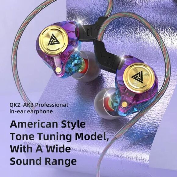 Wired Earphone with Microphone Hifi Music Monitor Bass Headphones NIB - Picture 5 of 10